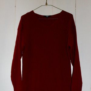 Red Sweater Maxi Dress